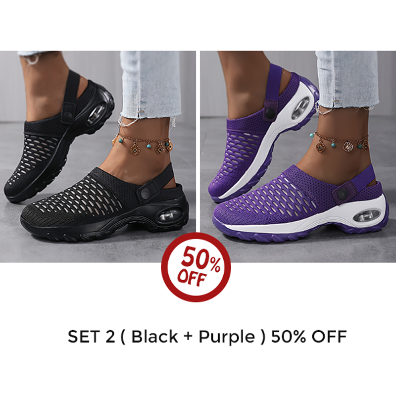 ⭐ Last Day Sale 60% OFF ⭐Women's Orthopedic Clogs With Air Cushion Support to Reduce Back and Knee Pressure