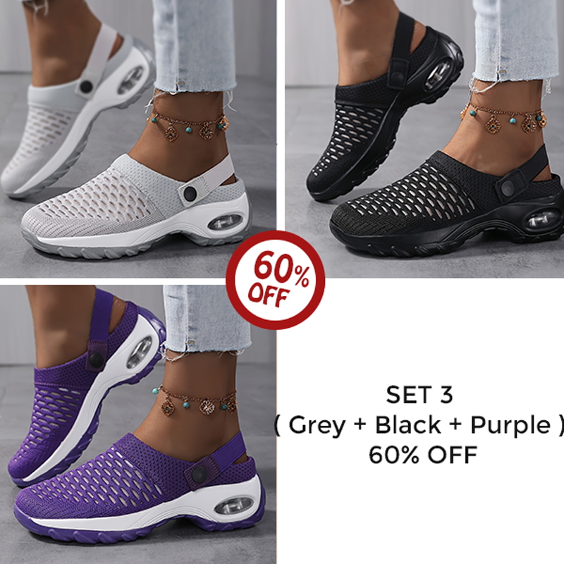 ⭐ Last Day Sale 60% OFF ⭐Women's Orthopedic Clogs With Air Cushion Support to Reduce Back and Knee Pressure