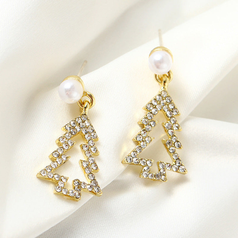 Fashion Simple Personality Christmas Tree Earrings