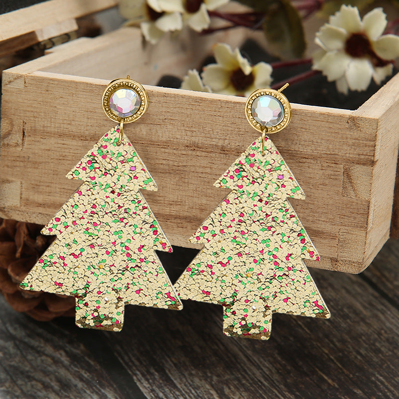 Fashion Statement Christmas Tree Earrings