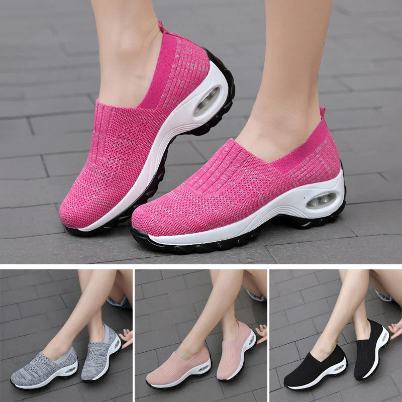 🔥Last Day 49% OFF-Air GO-WALK Comfy Women's Orthopedic Platform Sneakers