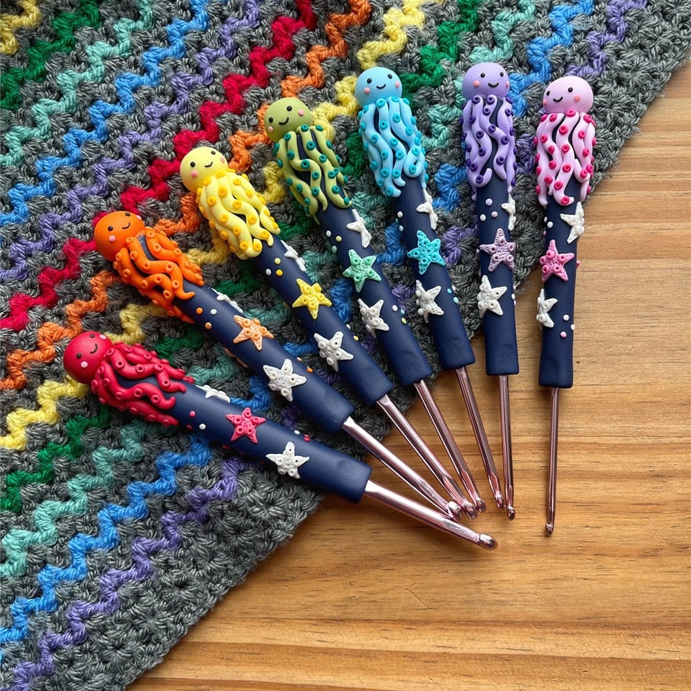 Rainbow gnome crochet hook-Set of 7(SAVE 39%)