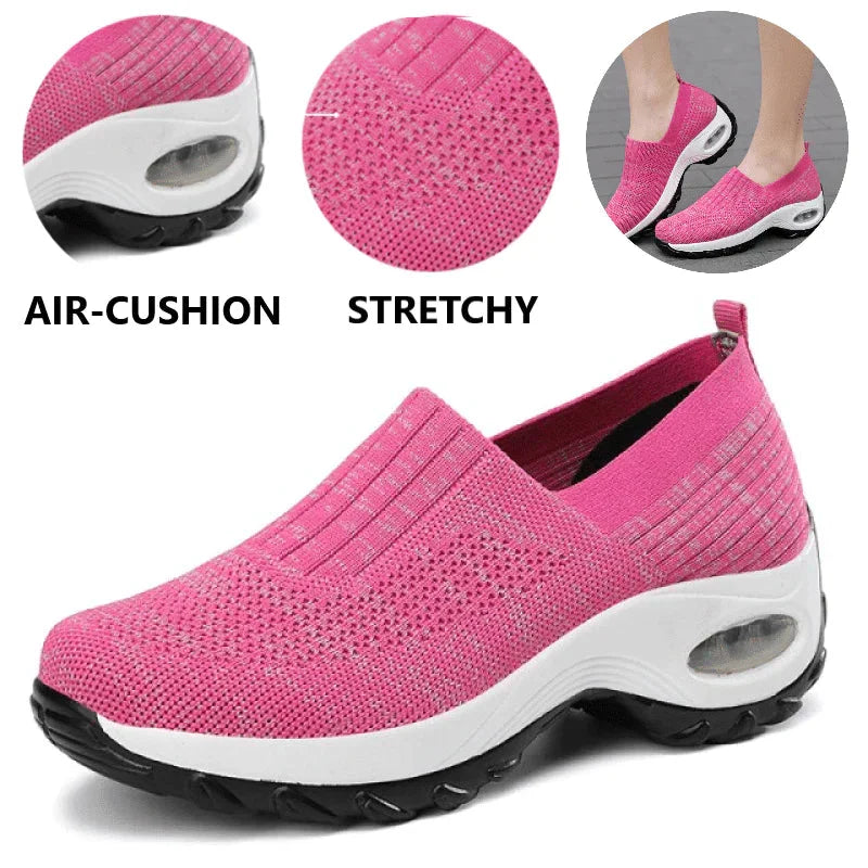 🔥Last Day 49% OFF-Air GO-WALK Comfy Women's Orthopedic Platform Sneakers