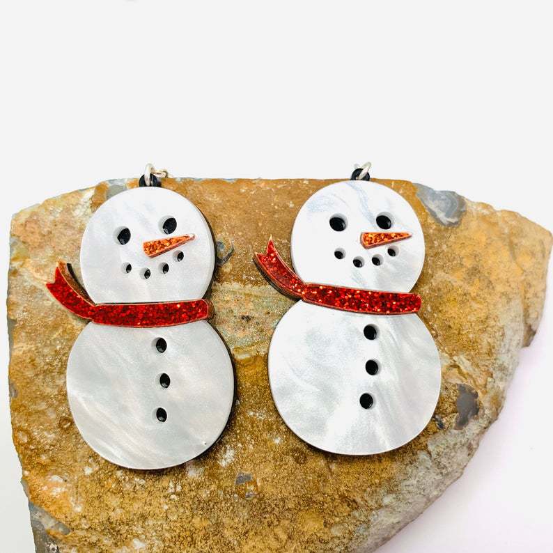 Fashion Personality Snowman Earrings