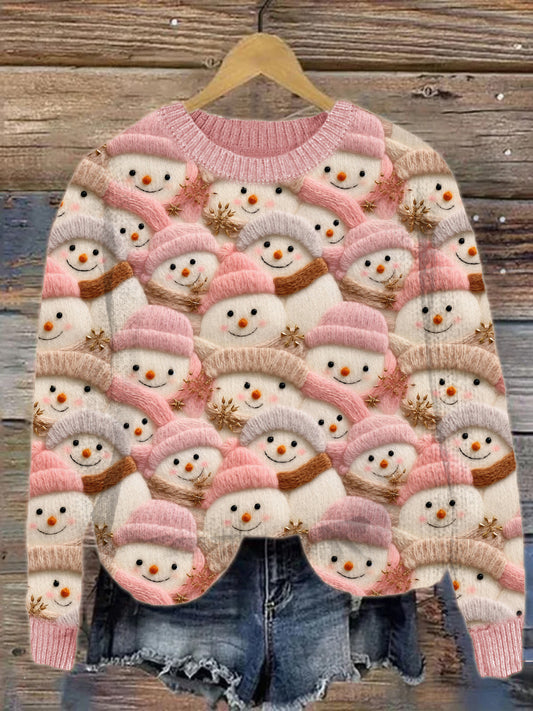 Lovely Snowmen Crochet Pattern Cozy Sweater