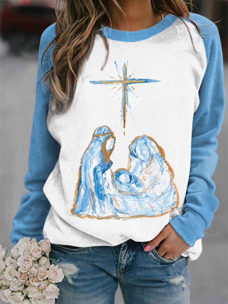 Christmas The True Story Nativity Sweatshirt