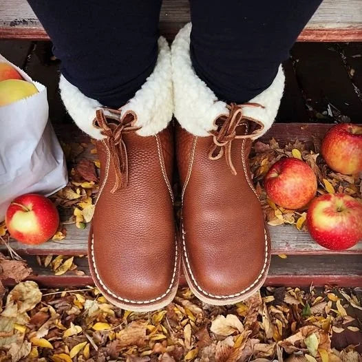 Vintage Buttery-Soft Waterproof Wool Lining Boots