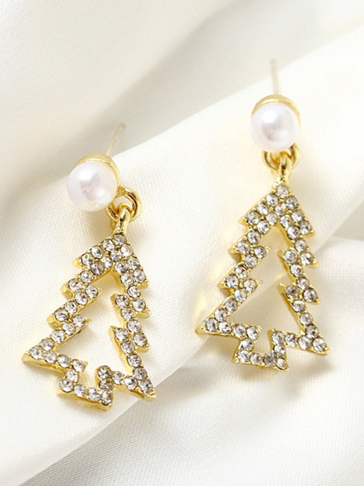 Fashion Simple Personality Christmas Tree Earrings