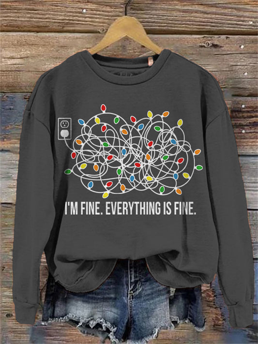 Christmas Lights Cozy Sweatshirt