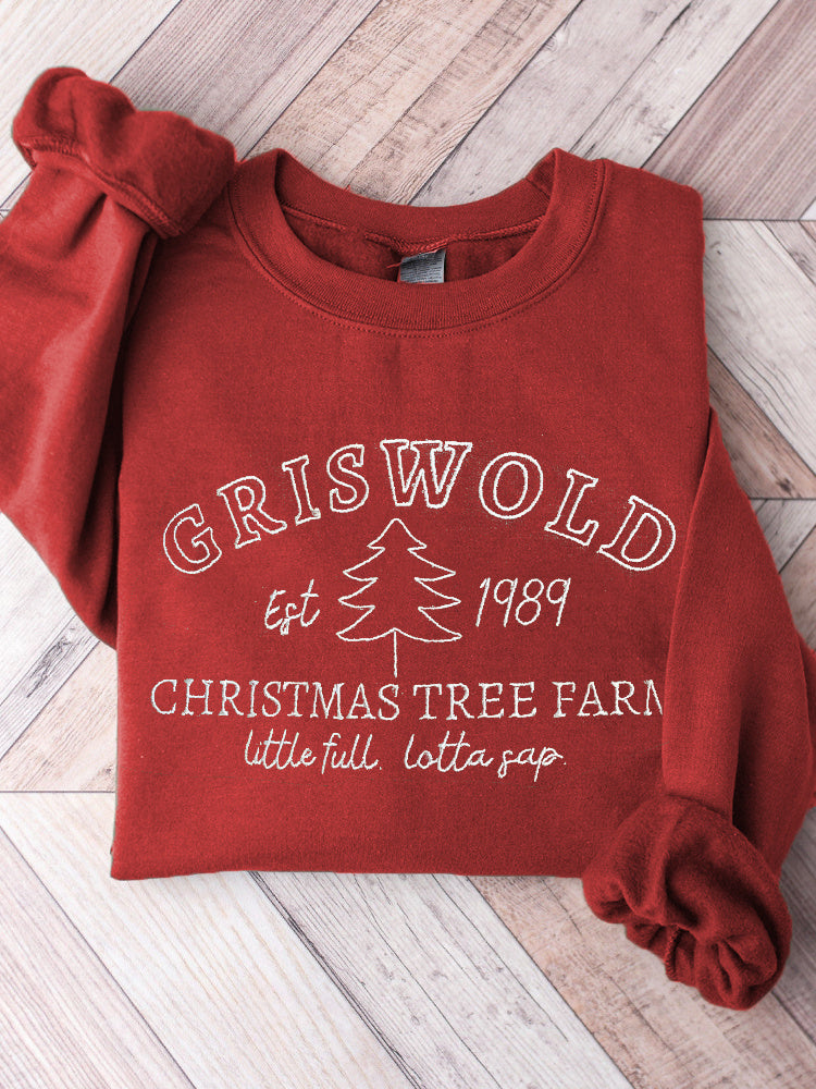 Merry Christmas Print Casual Cozy Sweatshirt