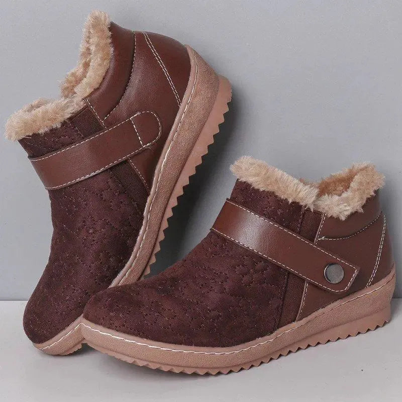 🔥Last Day 53% OFF - New autumn and winter round head wool non-slip snow boots-Buy 2 Free Shiping