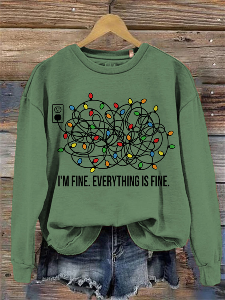 Christmas Lights Cozy Sweatshirt