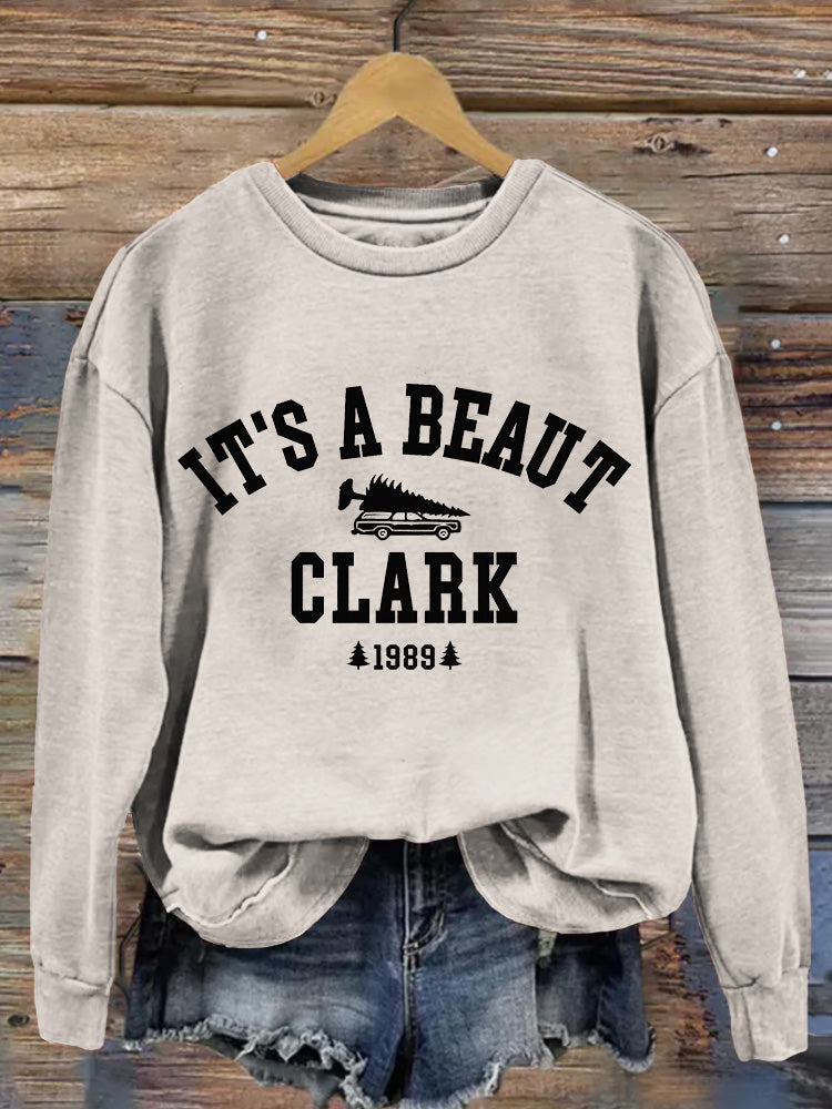 It's a Beaut Clark Funny Christmas Vintage Cozy Sweatshirt