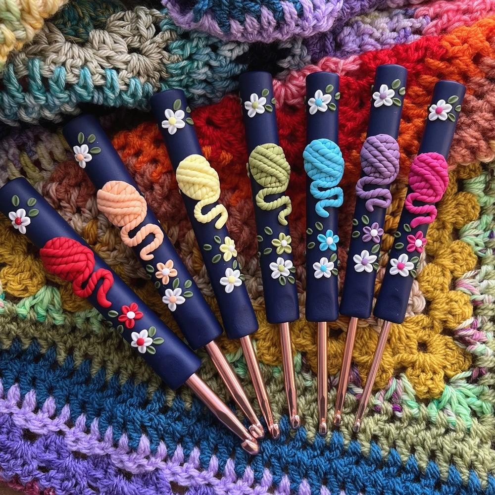 Rainbow gnome crochet hook-Set of 7(SAVE 39%)