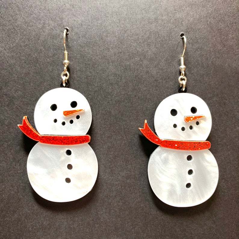 Fashion Personality Snowman Earrings