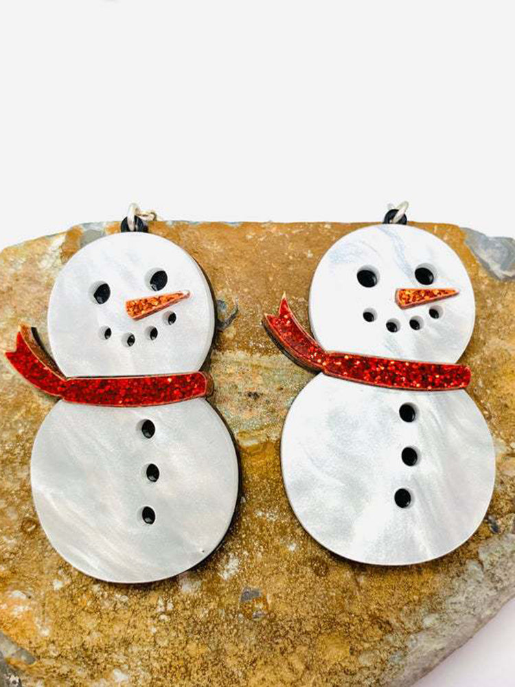 Fashion Personality Snowman Earrings