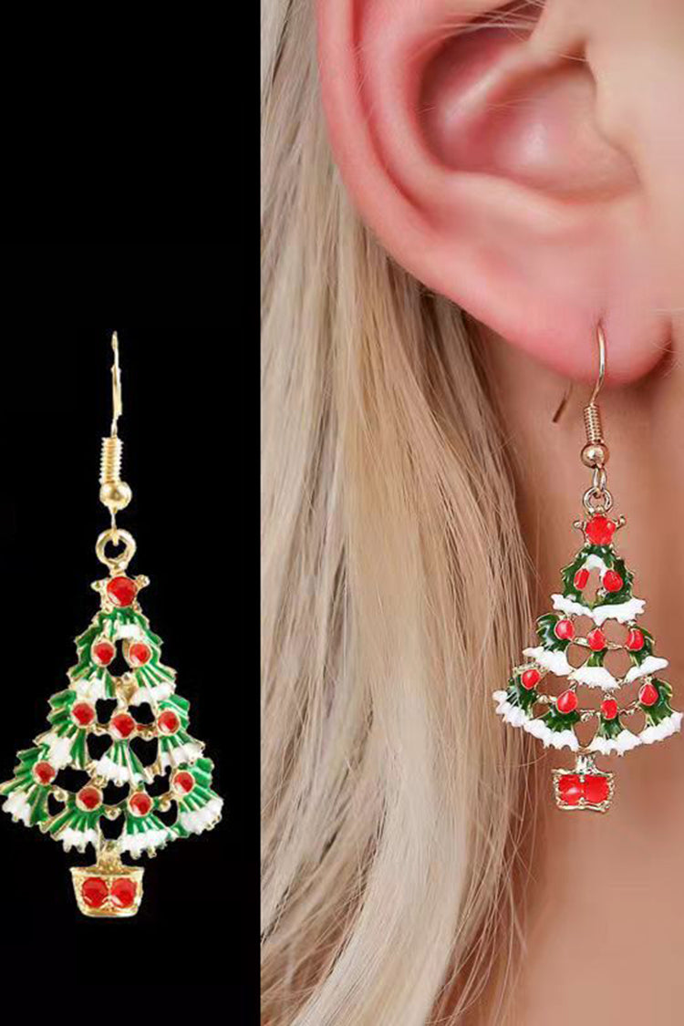 Trendy Christmas Tree Earrings