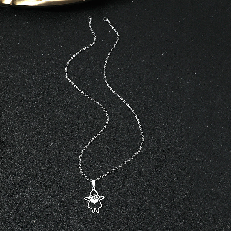 Santa Claus Titanium Steel Necklace