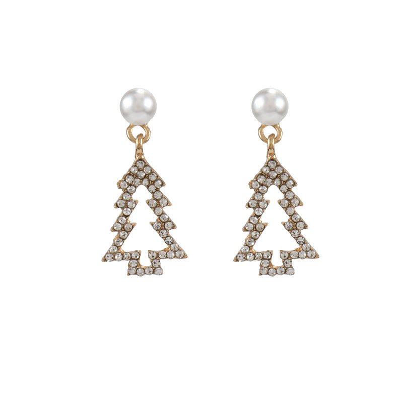 Fashion Simple Personality Christmas Tree Earrings